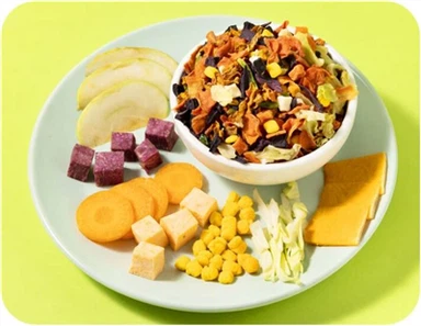 Llysiau sych a chymysgedd ffrwythau